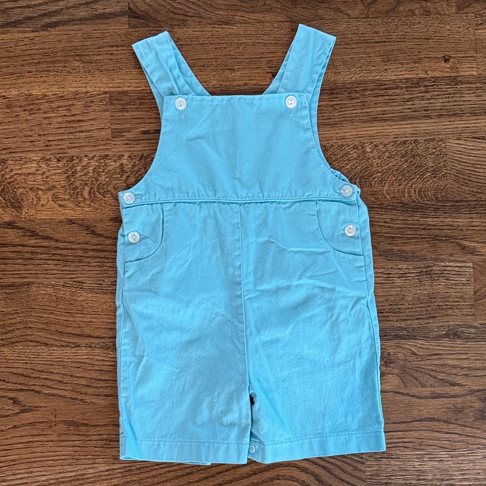 Little English Light Blue Kids Romper